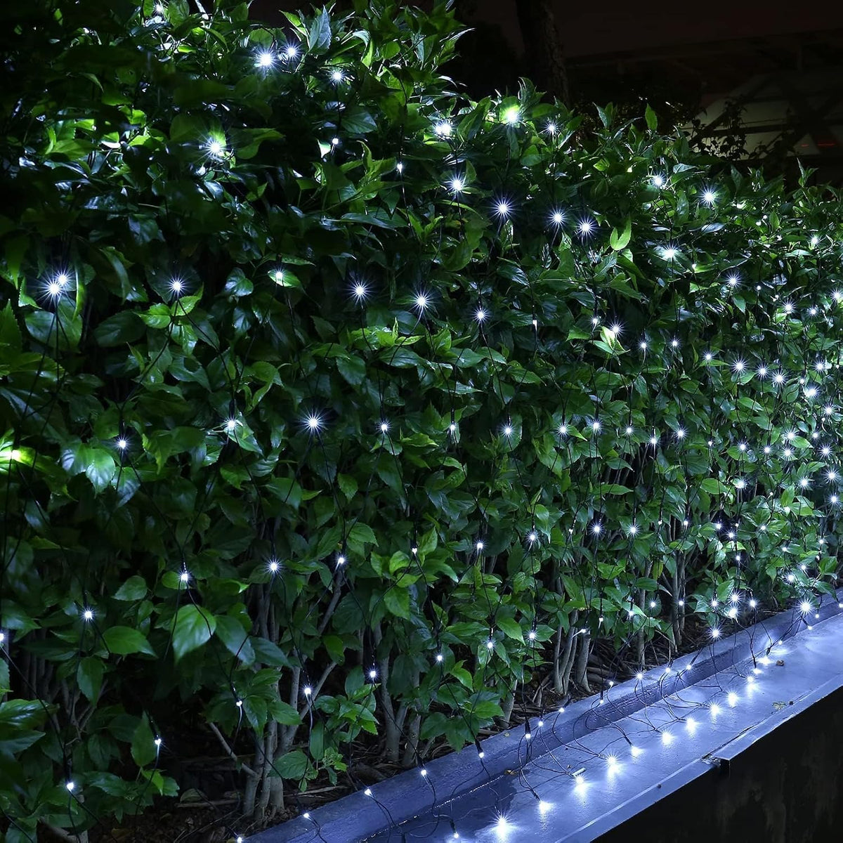 Joomer Luces de red de Navidad de 12 pies x 5 pies, luces de malla...