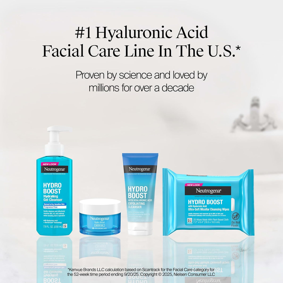 Neutrogena Hydro Boost - Crema hidratante facial + limpiador de pru...