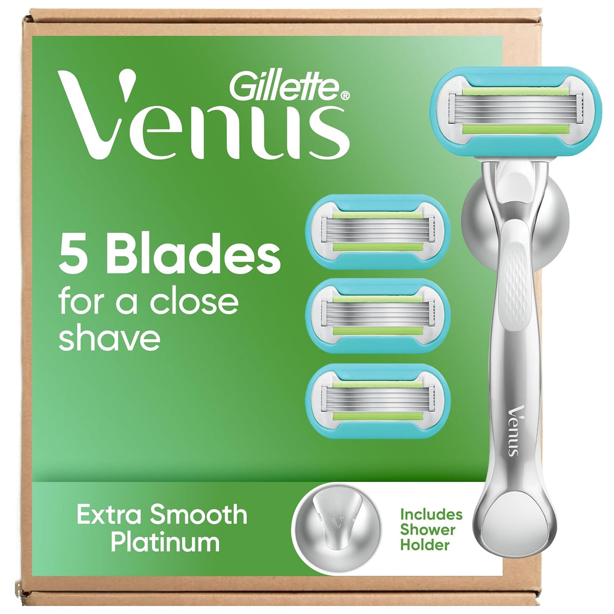 Gillette Venus Maquinilla de afeitar para mujer, extra suave, inclu...