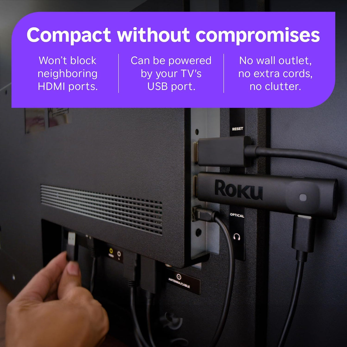 Roku Streaming Stick Plus con control remoto por voz - 4K y HDR10+...