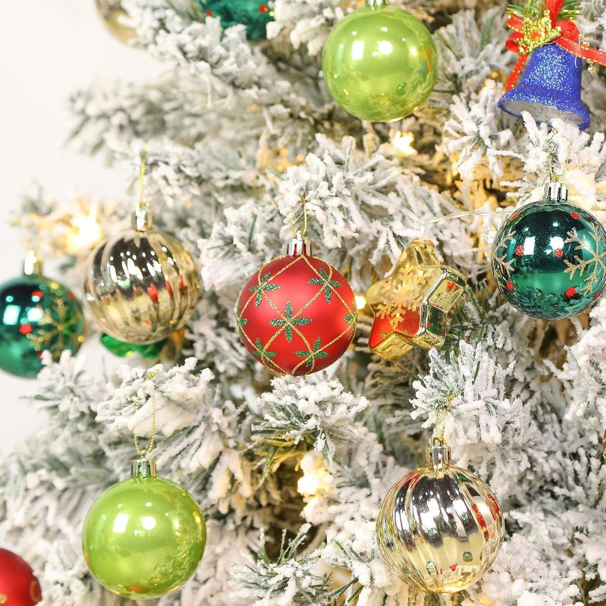 SHareconn - Bolas de árbol de Navidad, 30 unidades de 2.36 pulgadas...