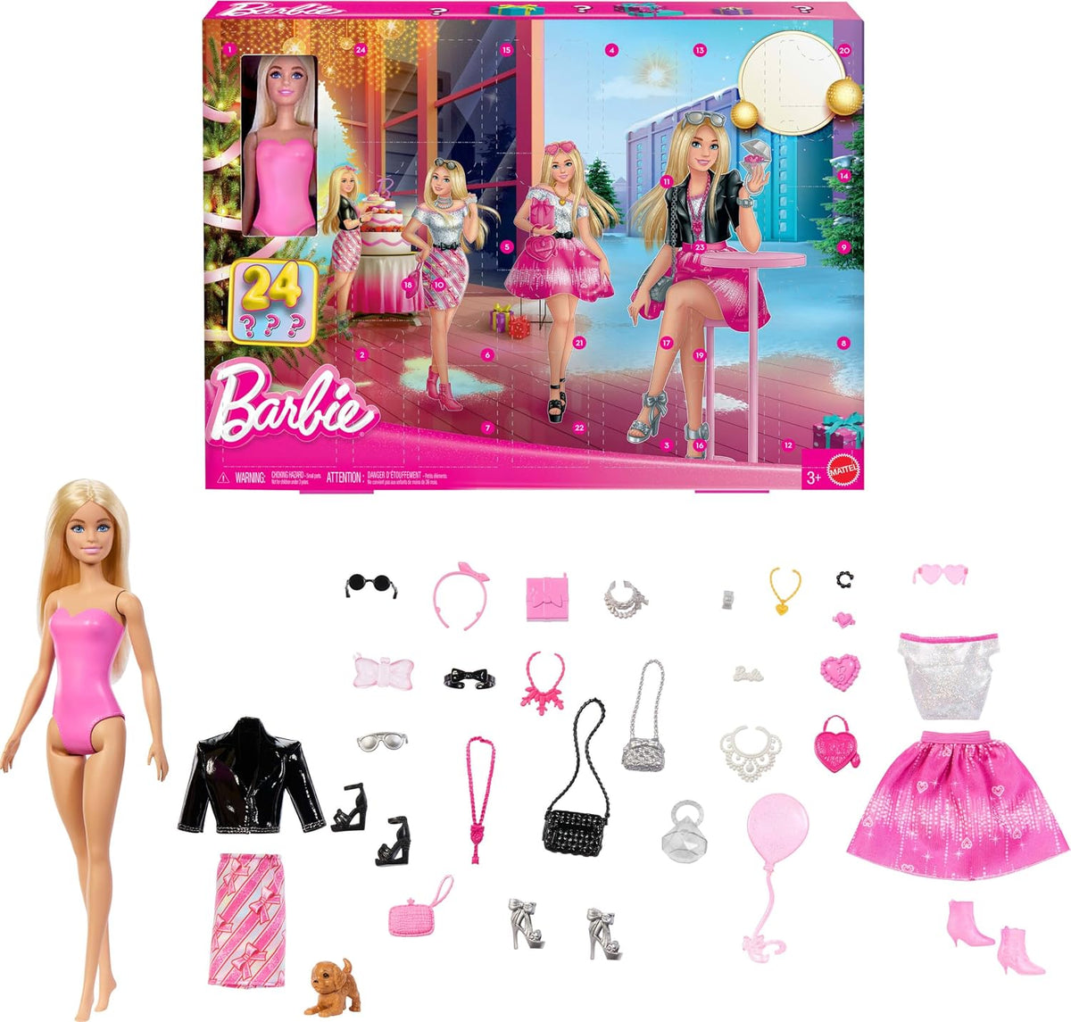 Barbie Calendario de Adviento para muñecas con 24 accesorios | Muñe...