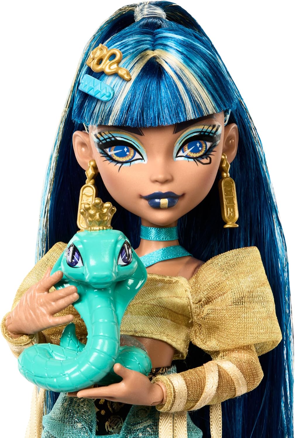 Monster High Cleo De Nile Doll in Golden Clothes | Momia en blusa r...