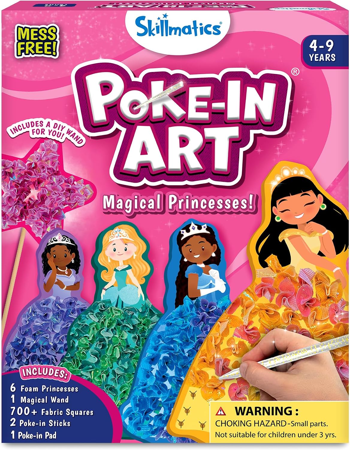 Skillmatics Poke-in Art Princesas mágicas, kit de manualidades de m...