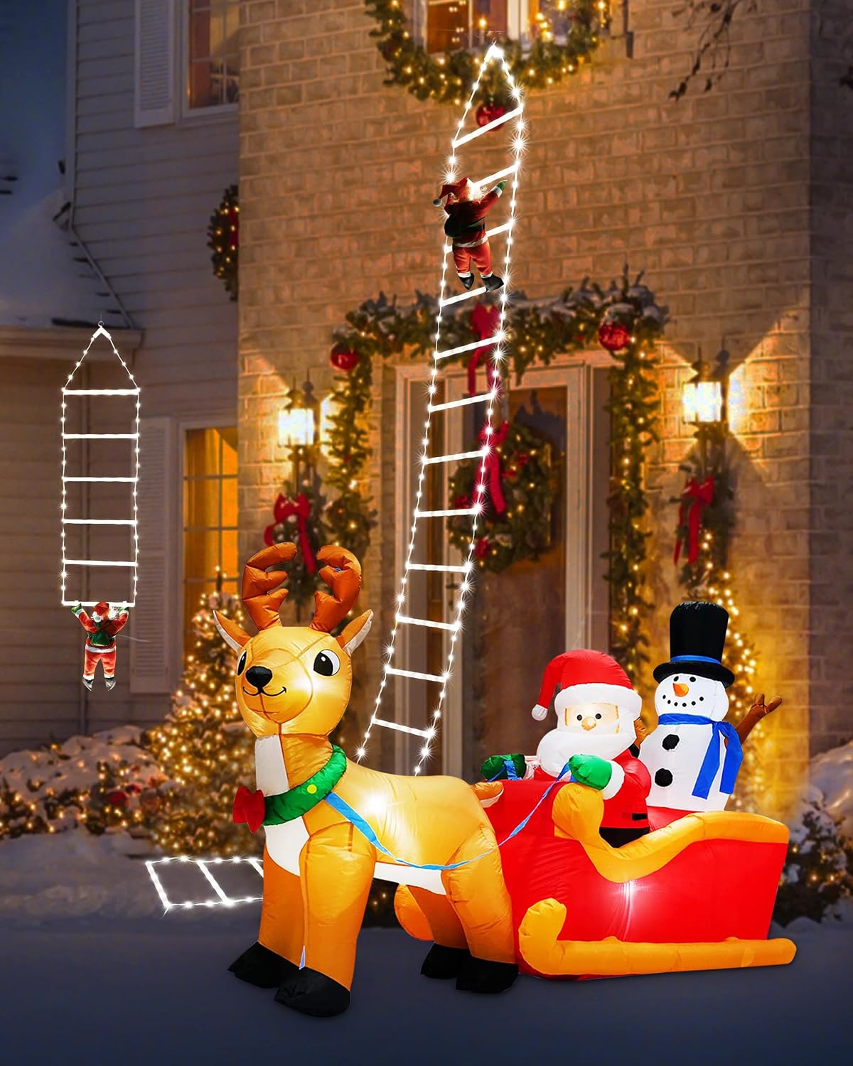 Toodour Luces LED de Navidad – Luces decorativas de Navidad de 11.5...