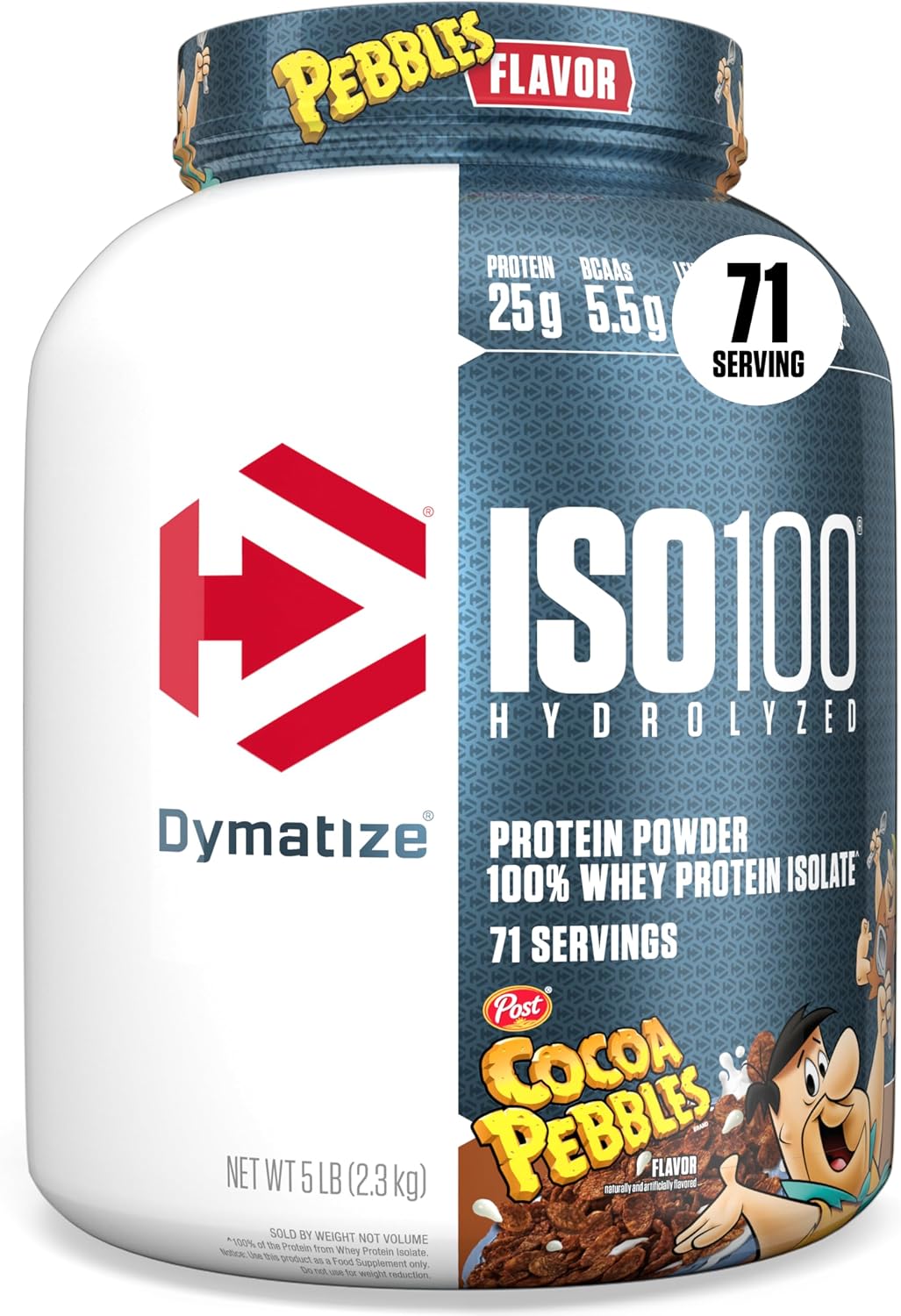 Dymatize Proteína en polvo ISO100, 100% aislado de suero de leche |...