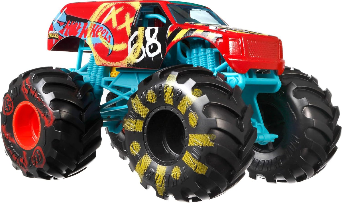 Hot Wheels Monster Trucks Derby de demostración de gran tamaño en e...