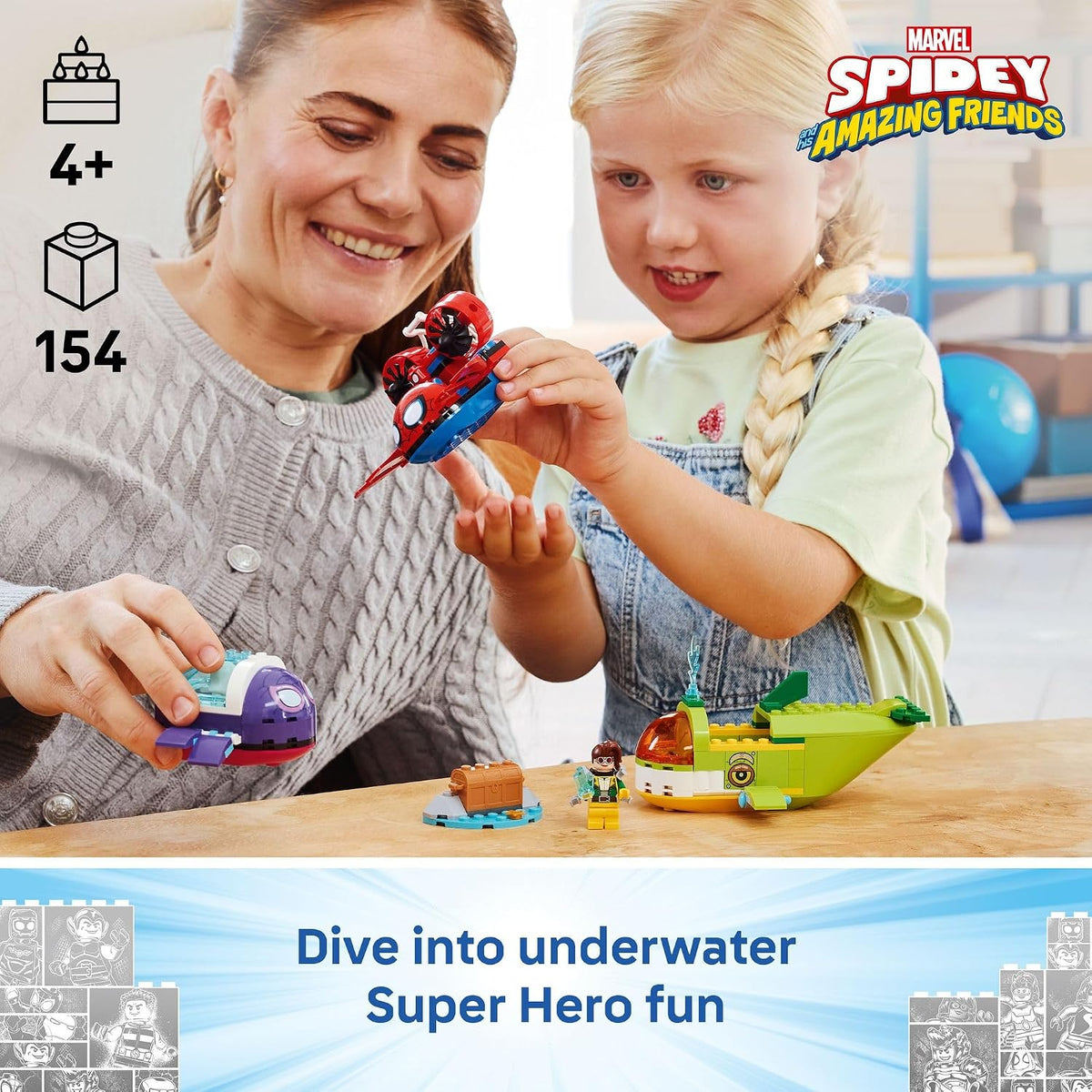 LEGO Marvel Spidey: Vehículos submarinos 11207 | Juguetes de constr...