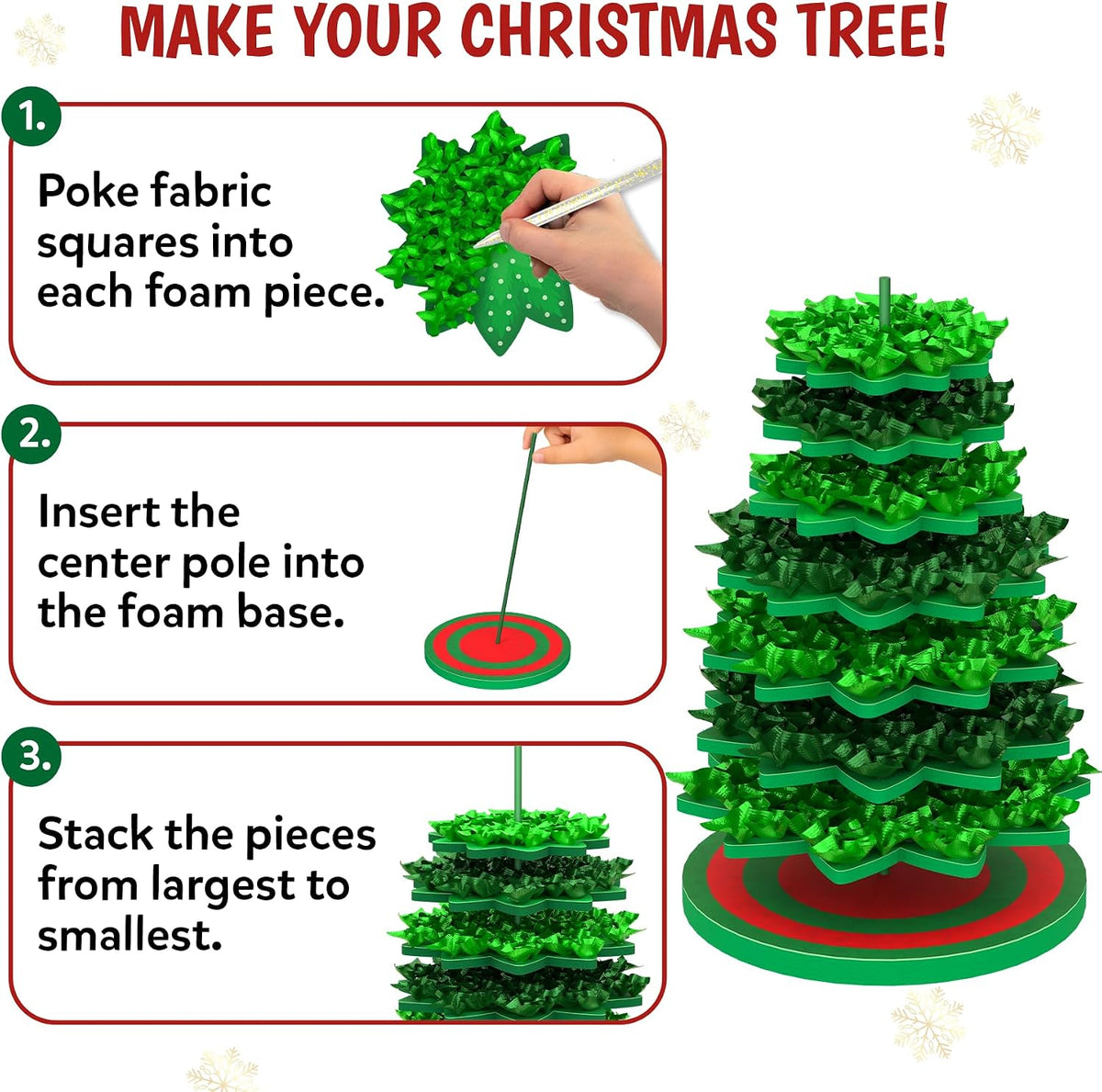 Skillmatics Poke-in Art - Árbol de Navidad, regalo para niñas y niñ...