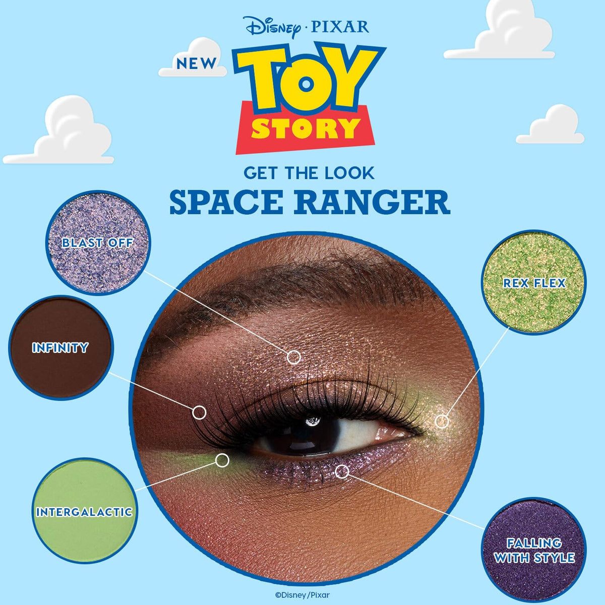 ColourPop x Toy Story Paleta de sombras de ojos, paleta de maquilla...