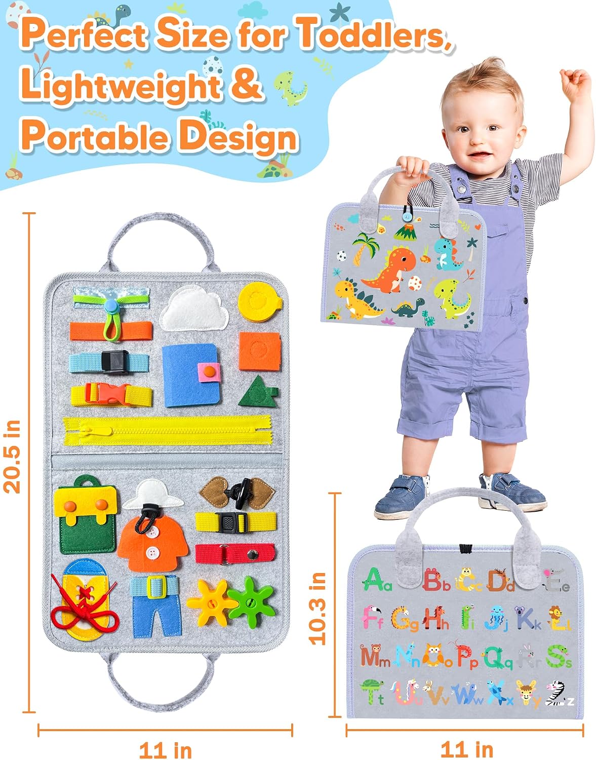 Gojmzo Busy Board Montessori Juguetes para niños pequeños, regalos...