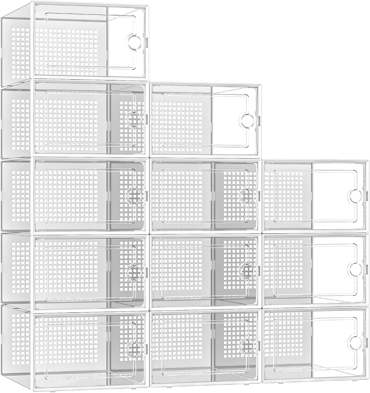 Kuject Cajas de almacenamiento de zapatos grandes, 12 unidades | Es...
