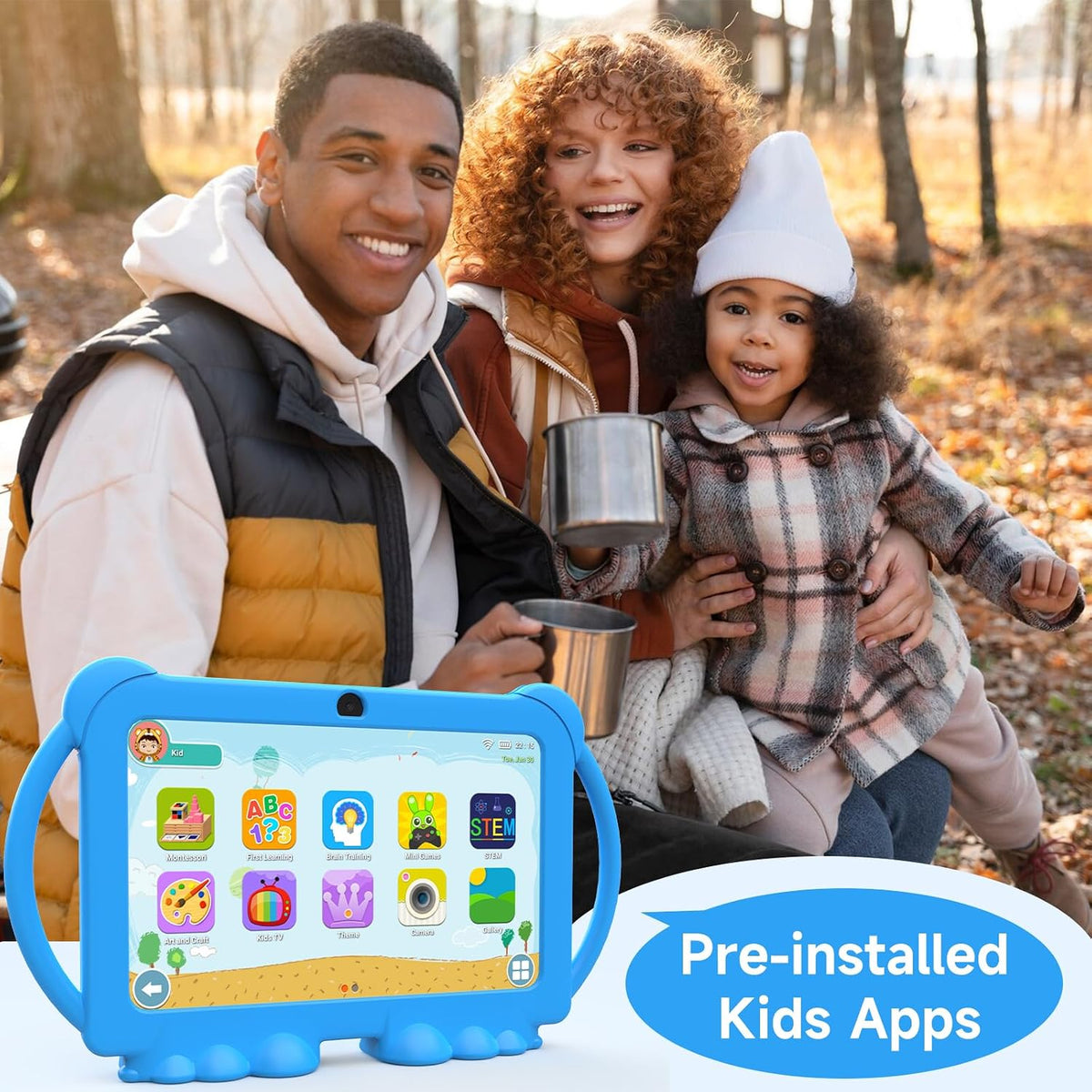 PEICHENG Tableta para niños de 7 pulgadas Android 12.0 para niños p...