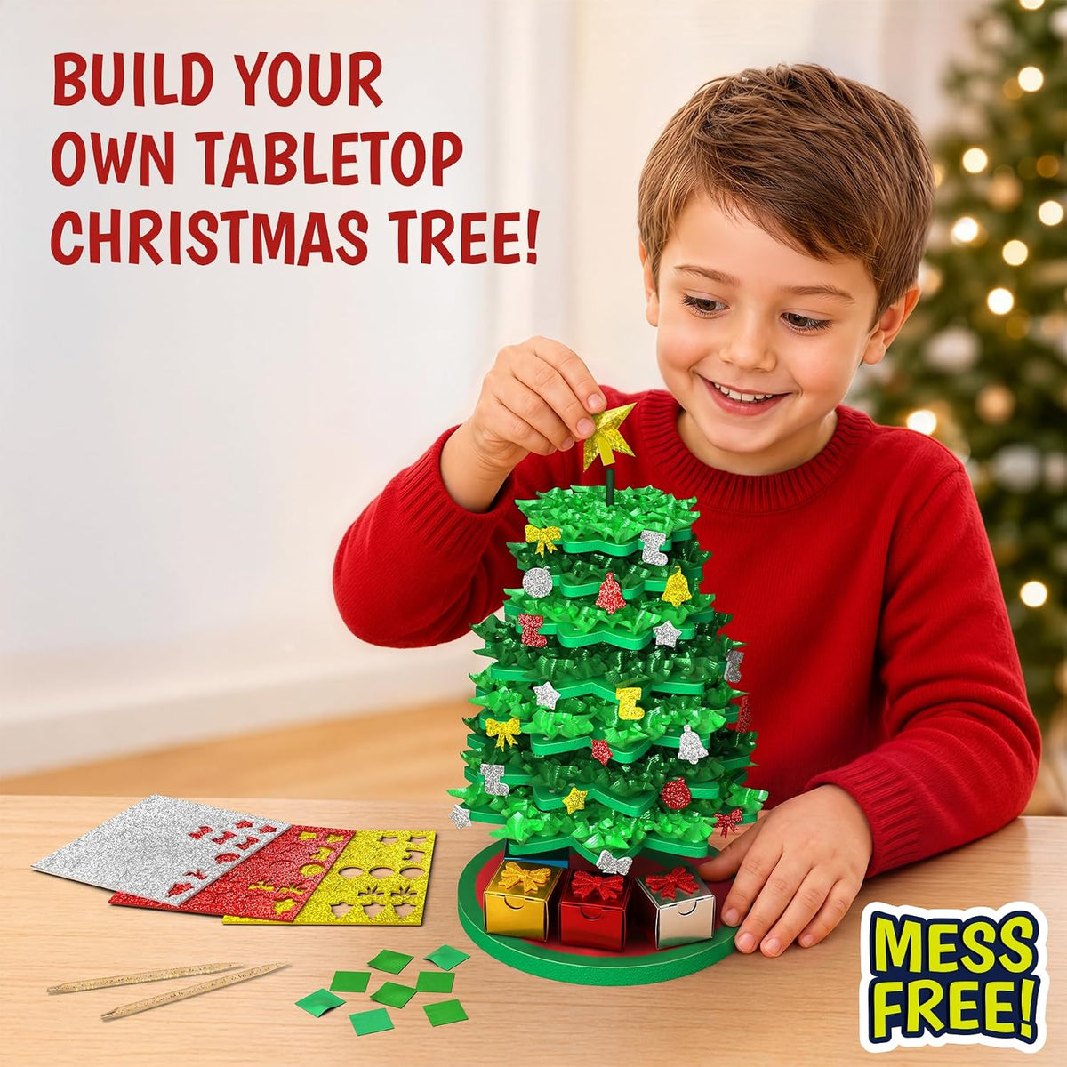 Skillmatics Poke-in Art - Árbol de Navidad, regalo para niñas y niñ...
