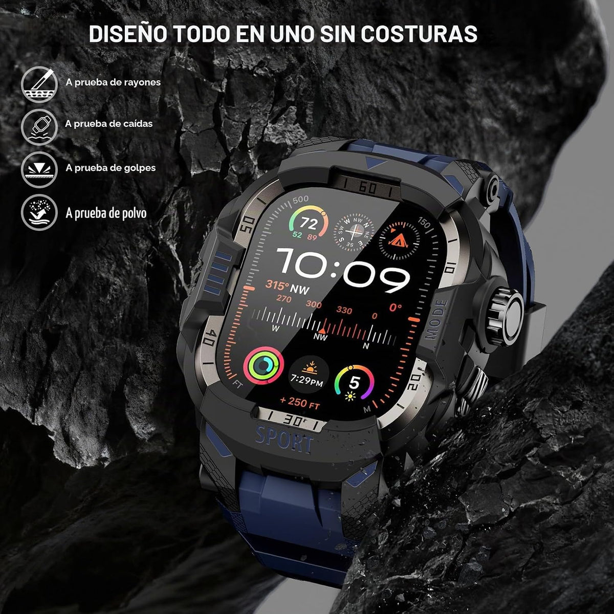 DABAOZA Funda resistente con correa táctica para hombre, compatible...