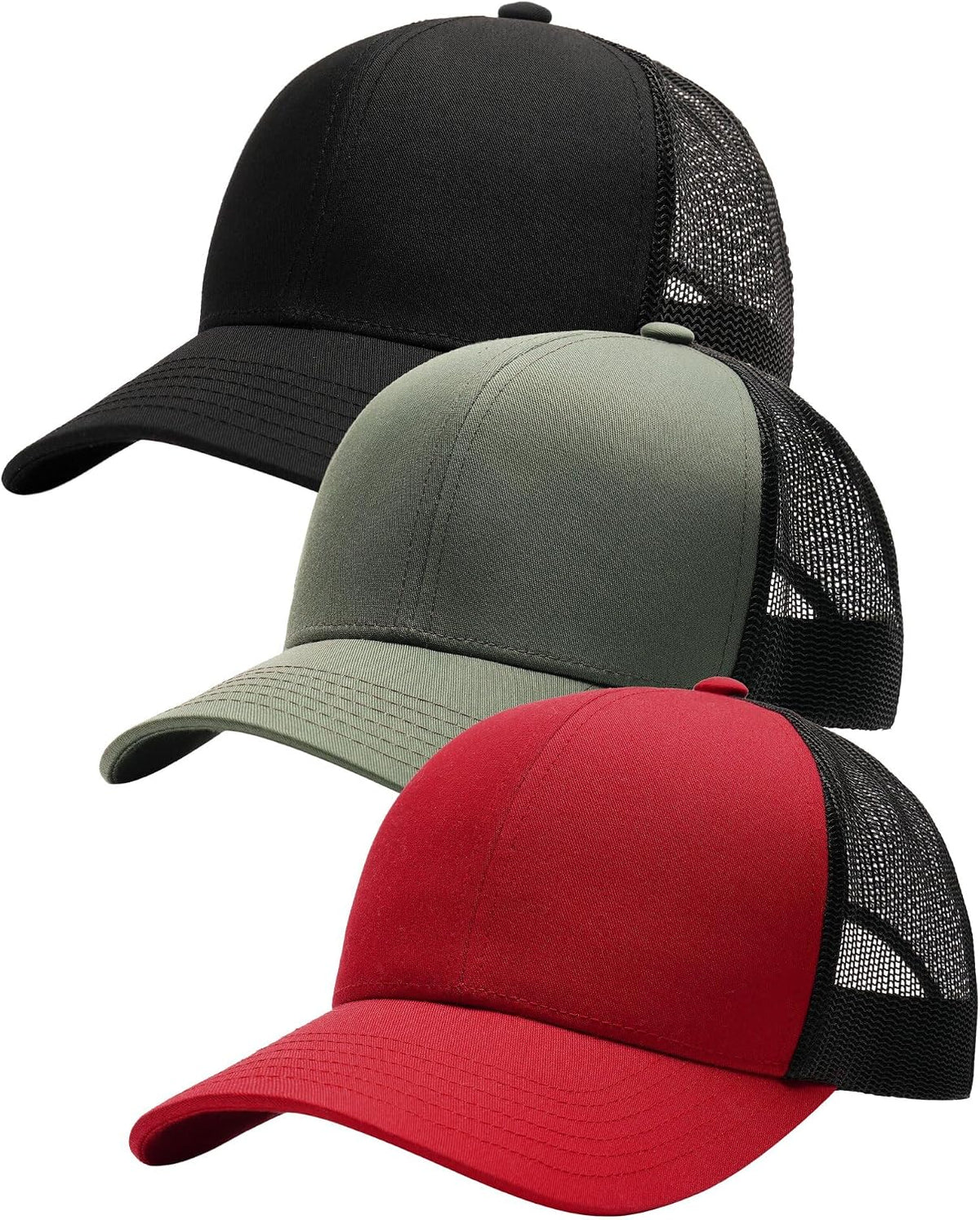 FURTALK Gorra de béisbol de malla estructurada para hombre, ajustab...