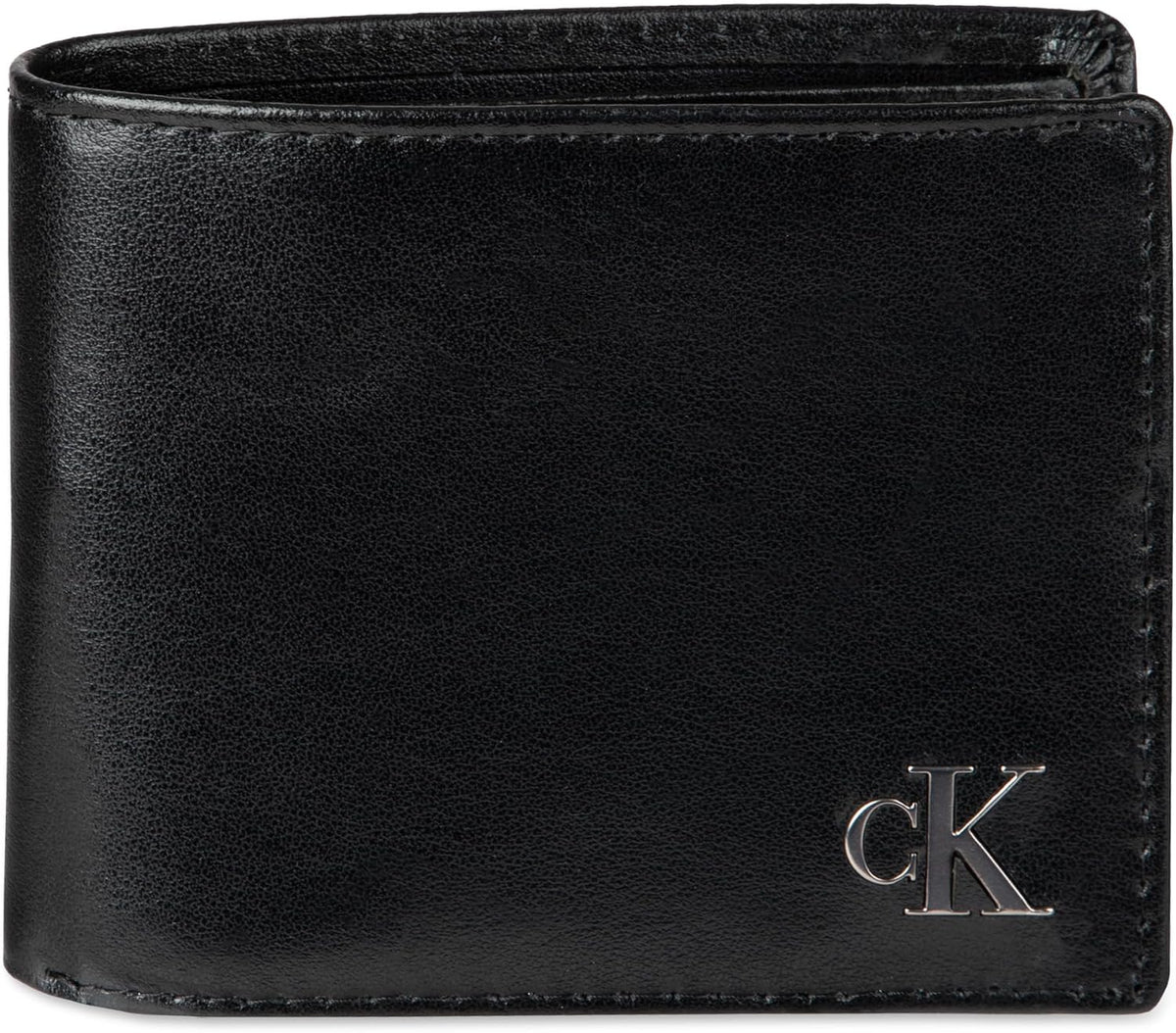 Calvin Klein Billetera plegable minimalista de cuero RFID para homb...