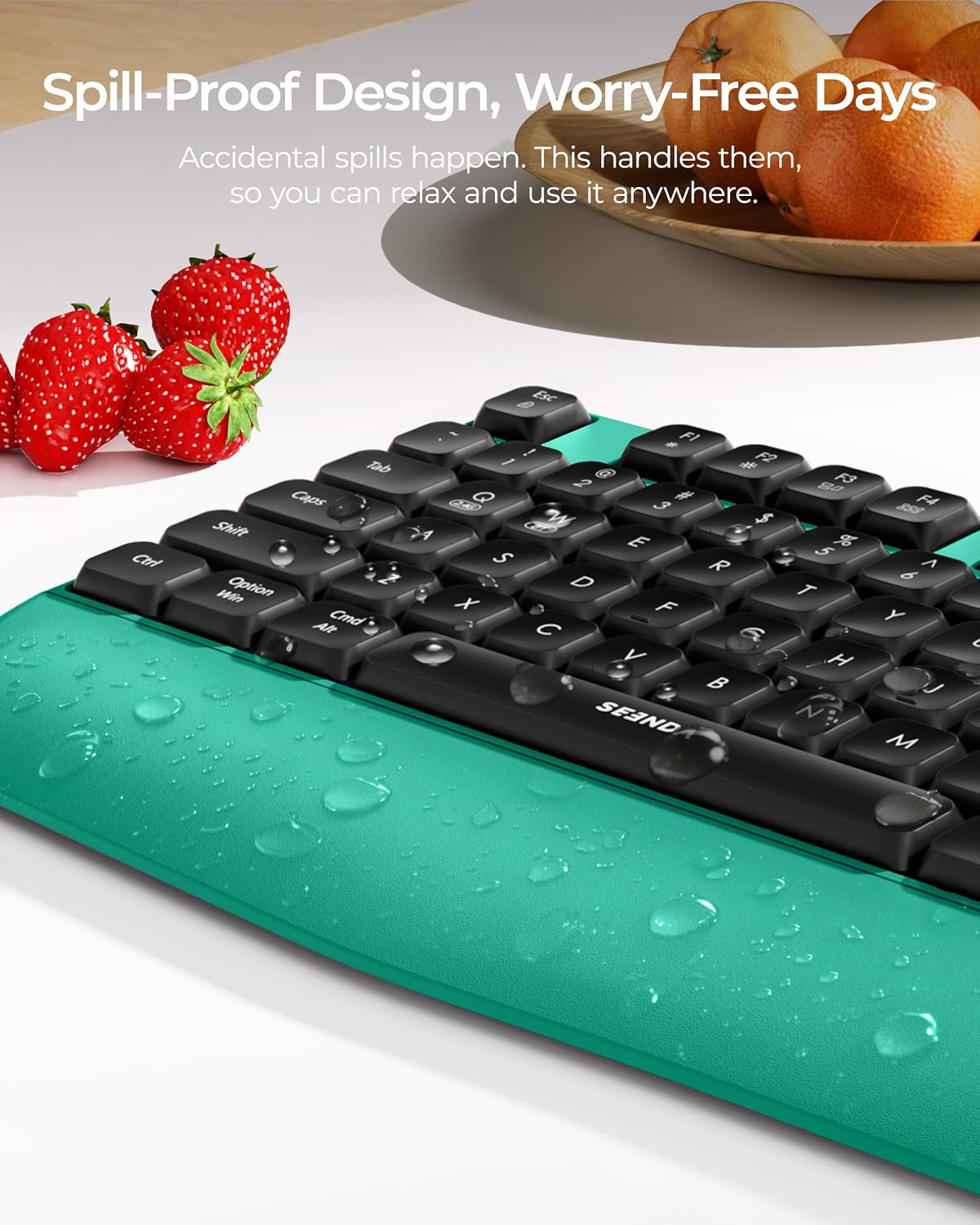 seenda COE200 Combo de teclado y mouse Bluetooth inalámbricos con |...