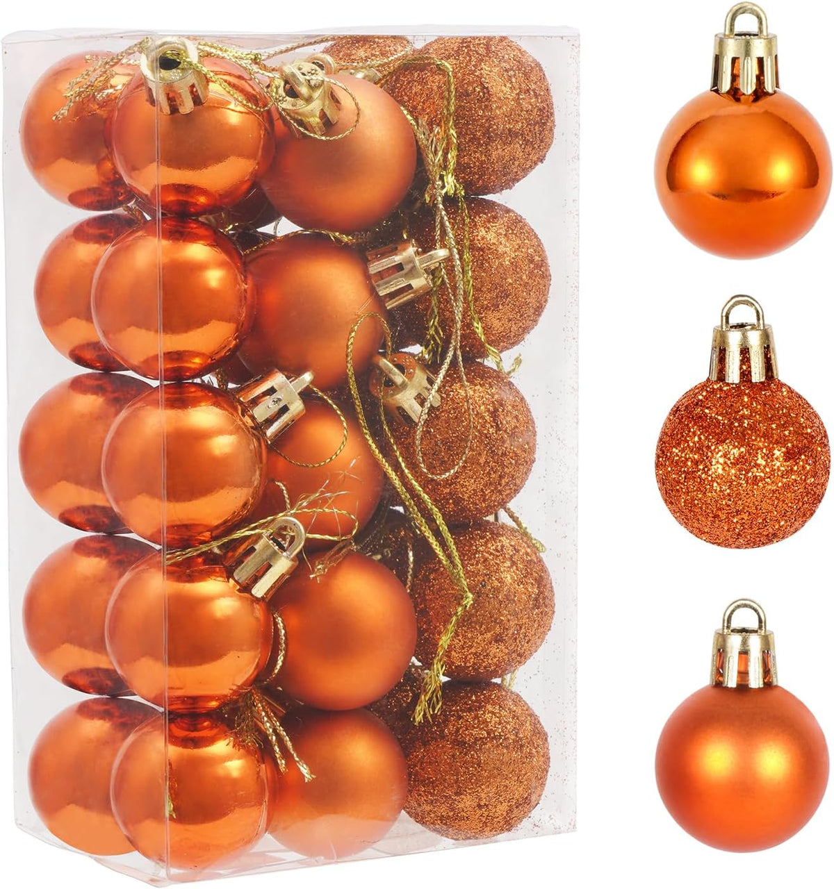 Adornos de bola de Navidad de 30 quilates, decoración de árbol de N...