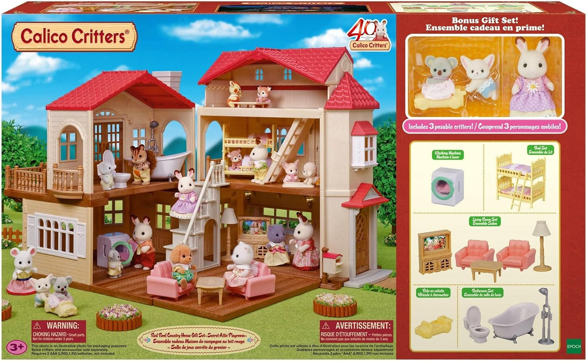 Calico Critters - Red Roof Home - Casa de campo - Edición de set de...