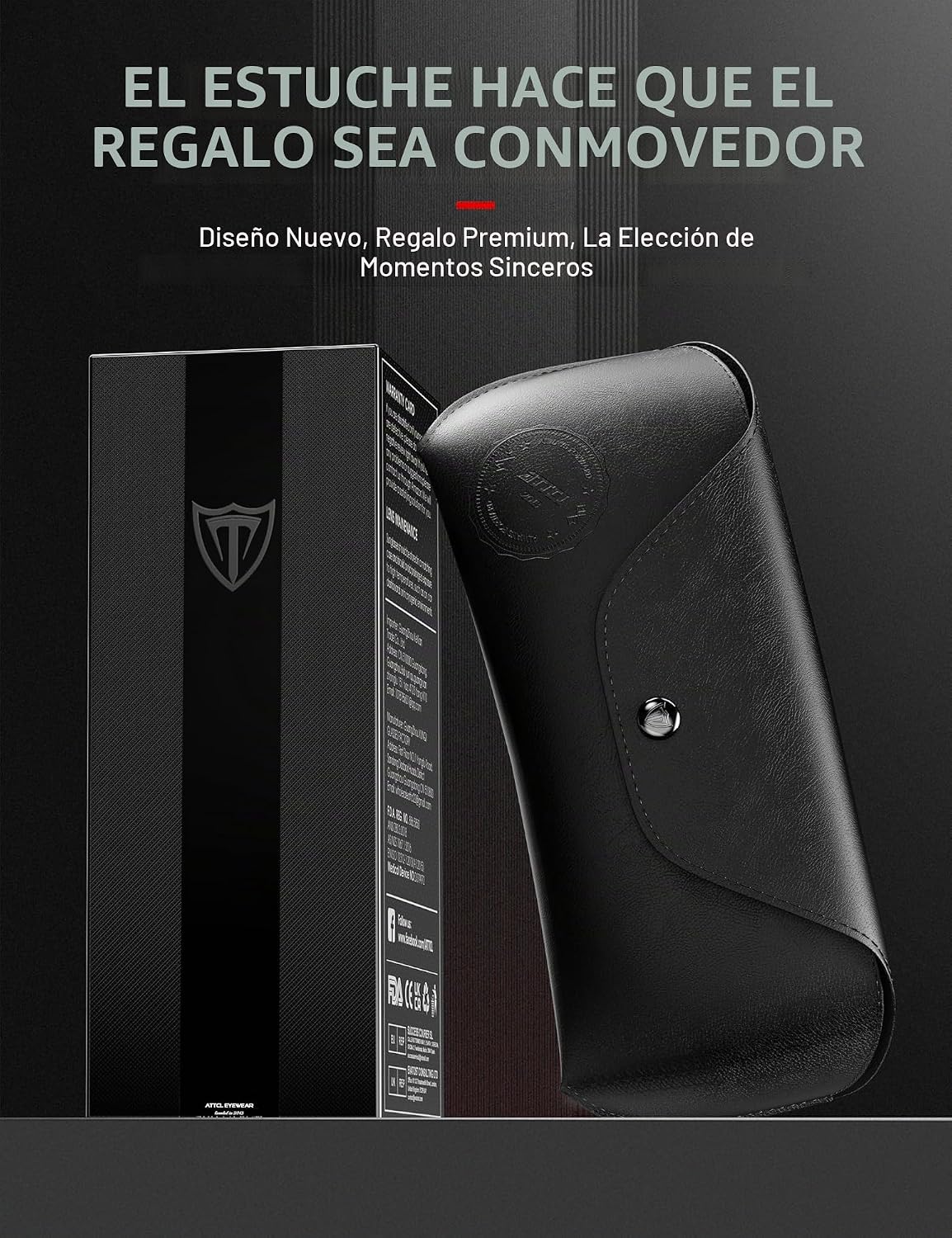 ATTCL Gafas de sol polarizadas para hombre Al-Mg Metal ultraligeras...