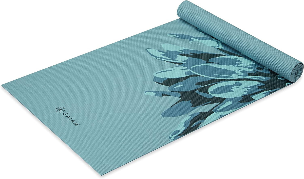 Gaiam - Tapete de yoga con estampado, antideslizante para ejercicio...