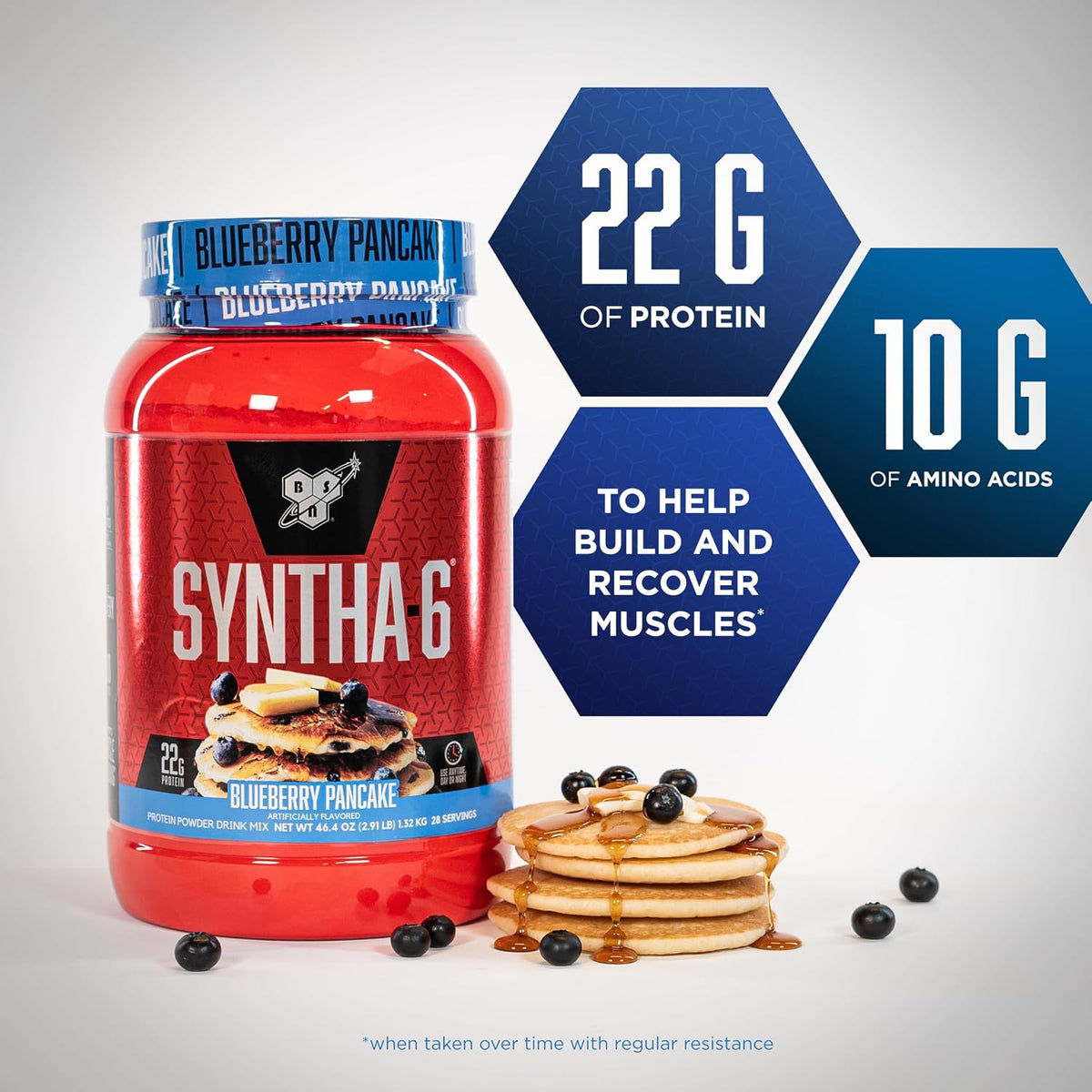 BSN SYNTHA-6 Proteína Premium en Polvo con 6g de Fibra, Proteína de...
