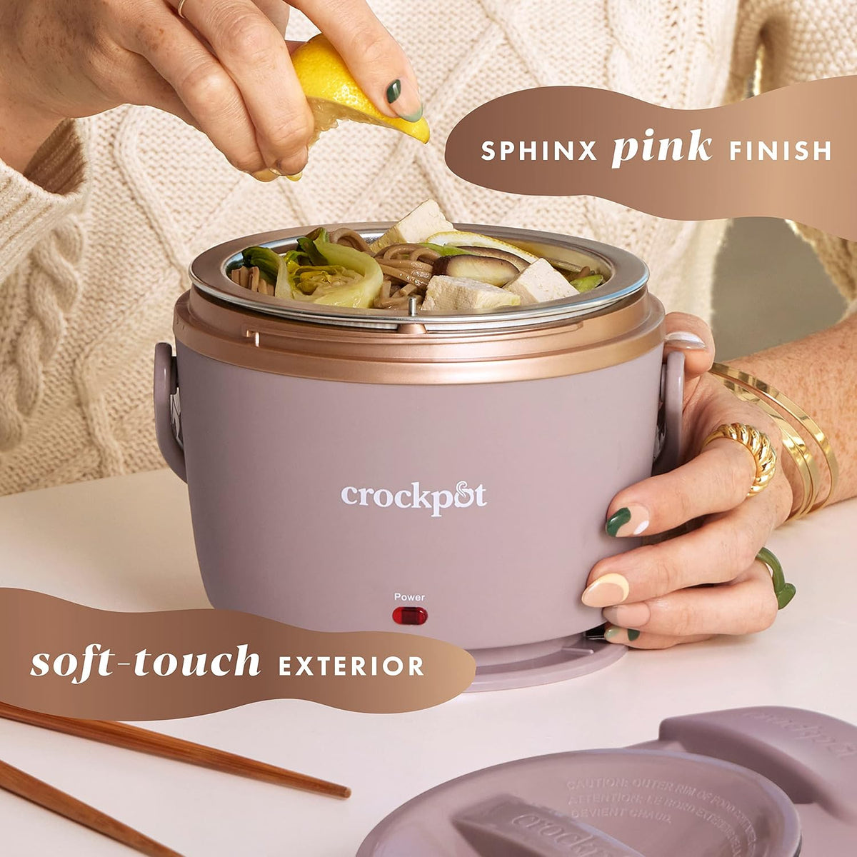 Fiambrera eléctrica Crock-Pot, calentador de alimentos portátil par...