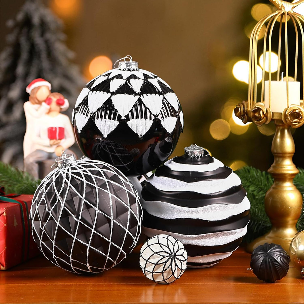 Alupssuc Bolas de Navidad grandes de 6 pulgadas\/5.906 in, 4 unidad...