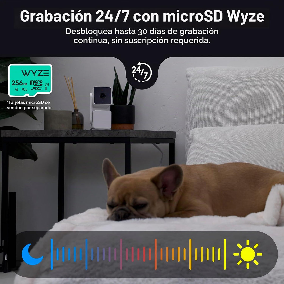 WYZE Cam Pan v3, cámara de seguridad para interiores/exteriores con...