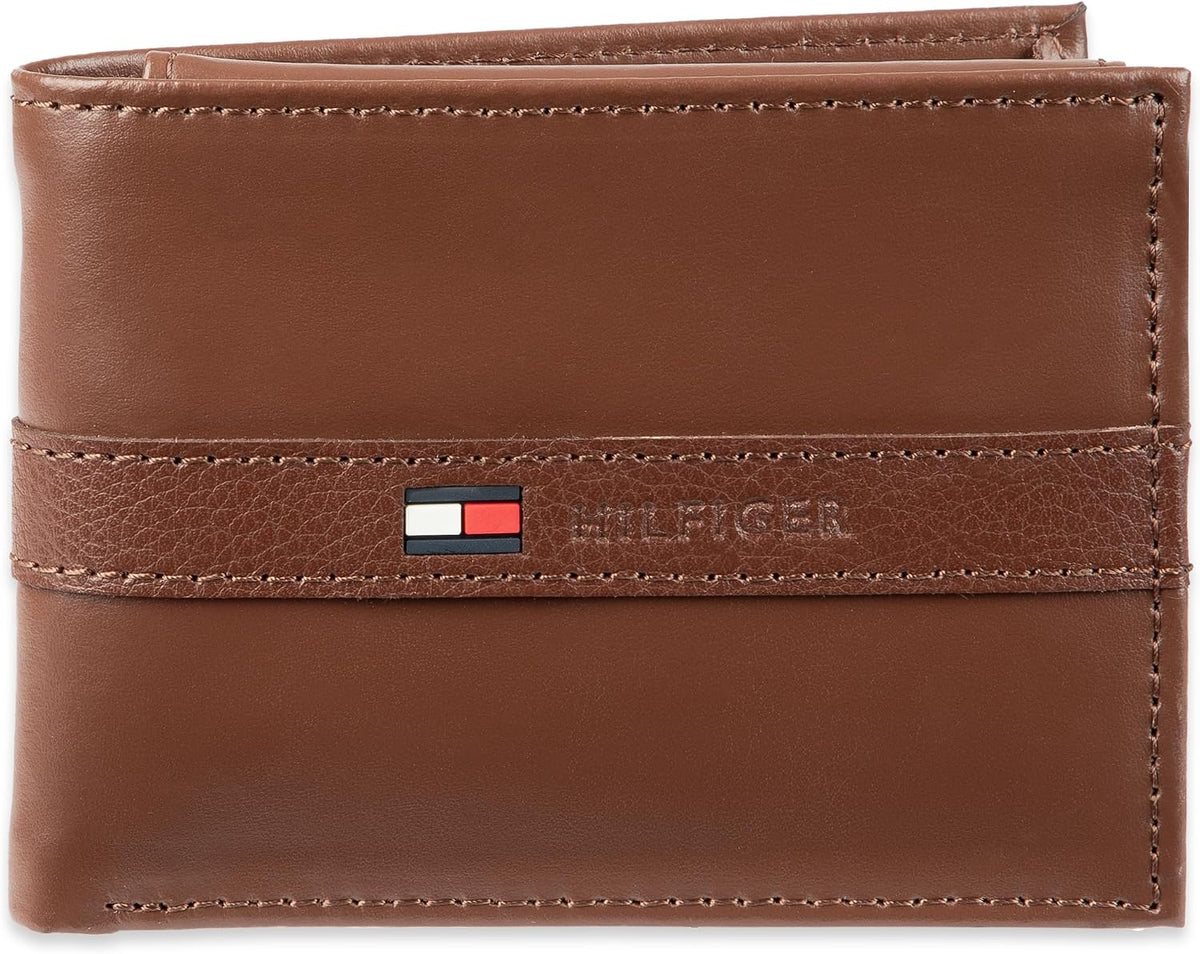 Tommy Hilfiger Cartera Passcase para hombre con ventana de identifi...