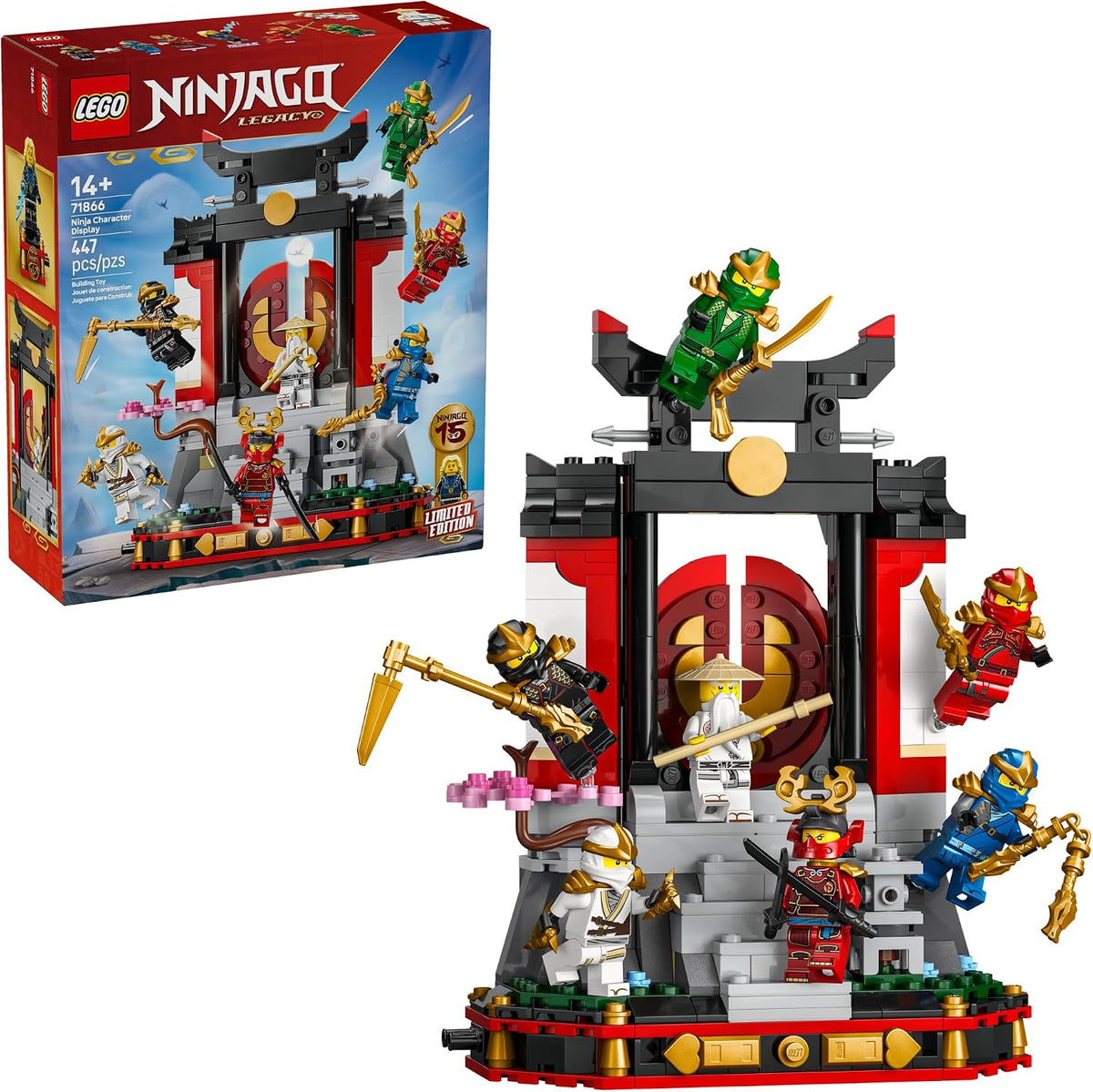 LEGO NINJAGO - Pantalla de personajes ninja 15 aniversario 71866 |...