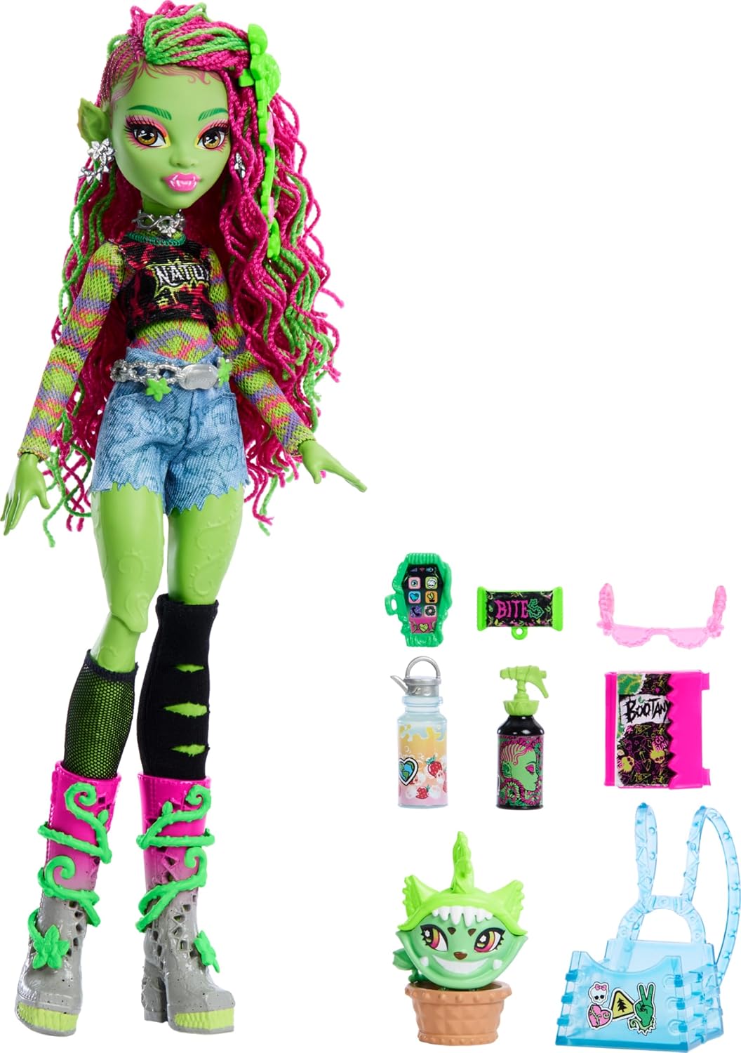 Muñeca Monster High Venus McFlytrap | Plant Monster in Graphic Tee...