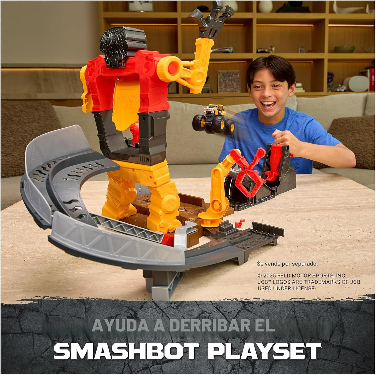 Monster Jam Smash & Bash 2-Pack Monster Trucks, Megalodon &...