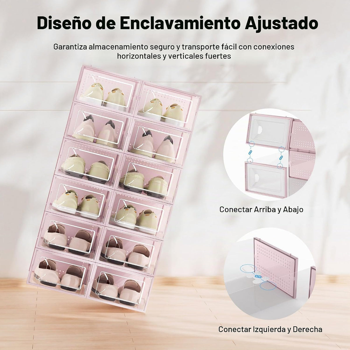 Foluck Caja de almacenamiento de zapatos, paquete de 15 organizador...