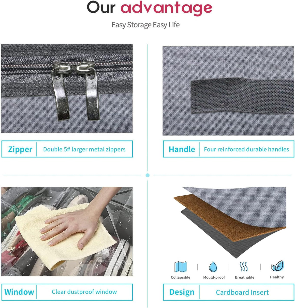 Onlyeasy - Organizadores de almacenamiento para zapatos debajo de l...