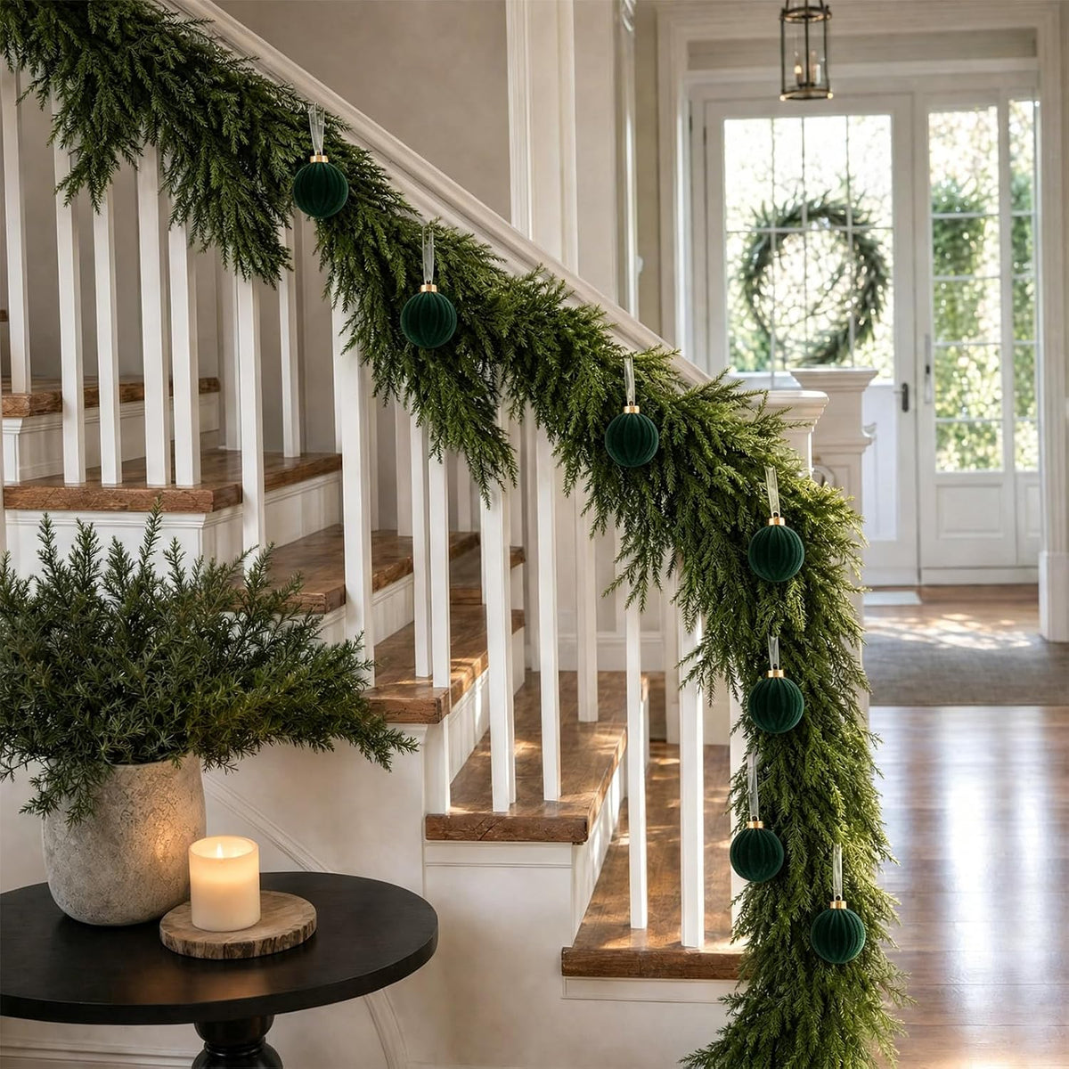 Adornos de bola de Navidad de 15 quilates, decoración de árbol de N...