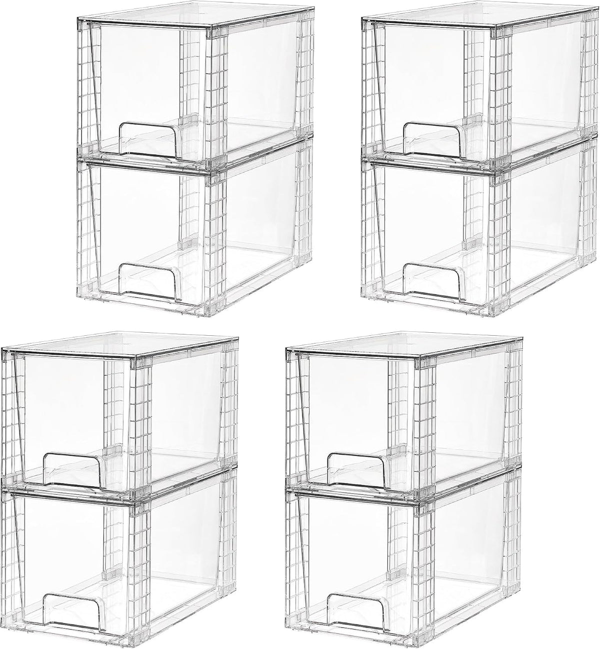 Vtopmart - Paquete de 8 unidades de cajones de almacenamiento grand...