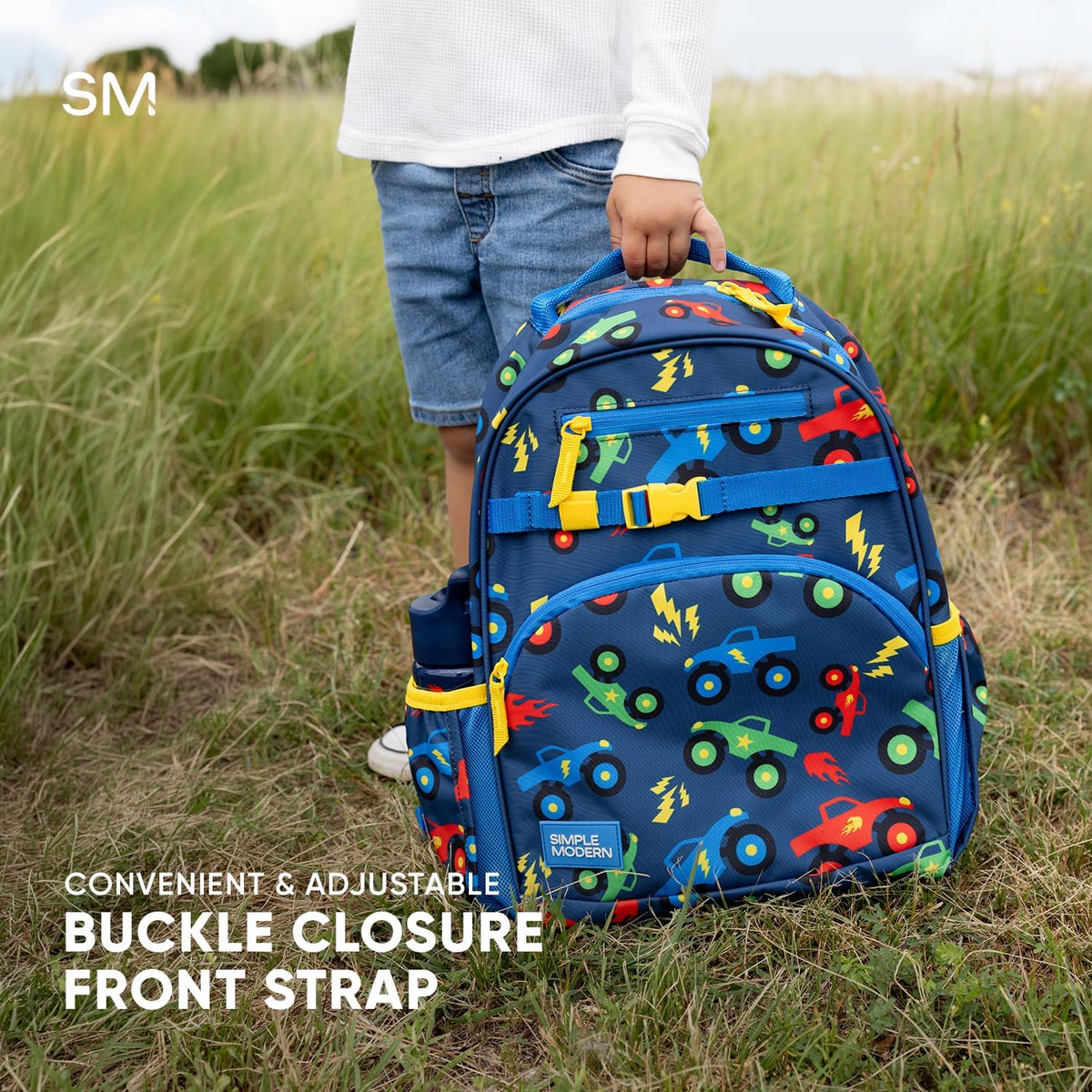 Simple Modern Mochila infantil para escuela, niñas, niños | 12L | A...