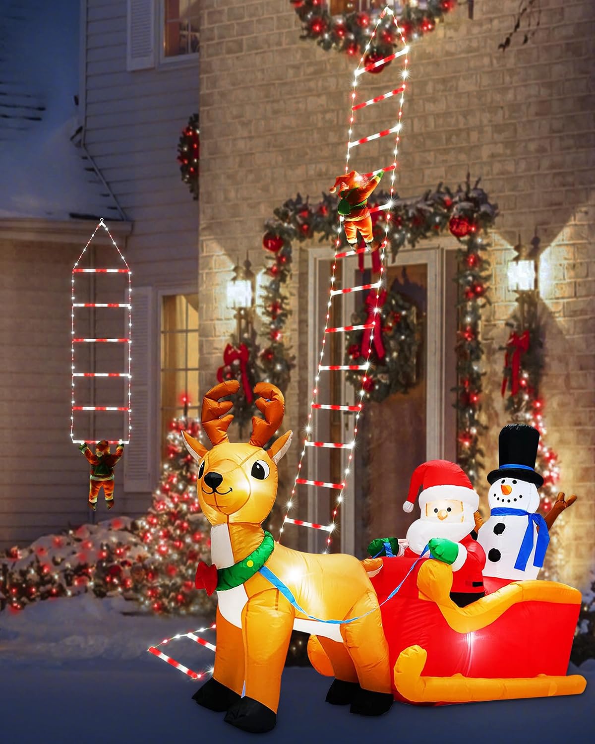 Toodour Luces LED de Navidad – Luces decorativas de Navidad de 10 p...