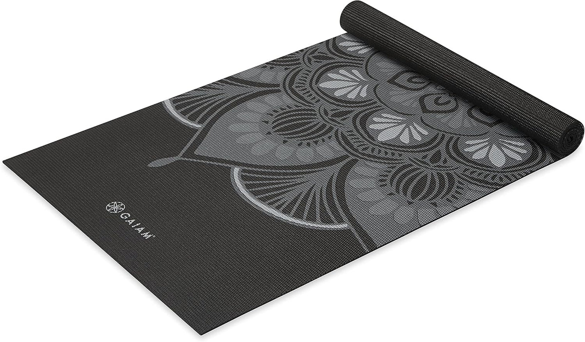 Gaiam - Tapete de yoga con estampado, antideslizante para ejercicio...