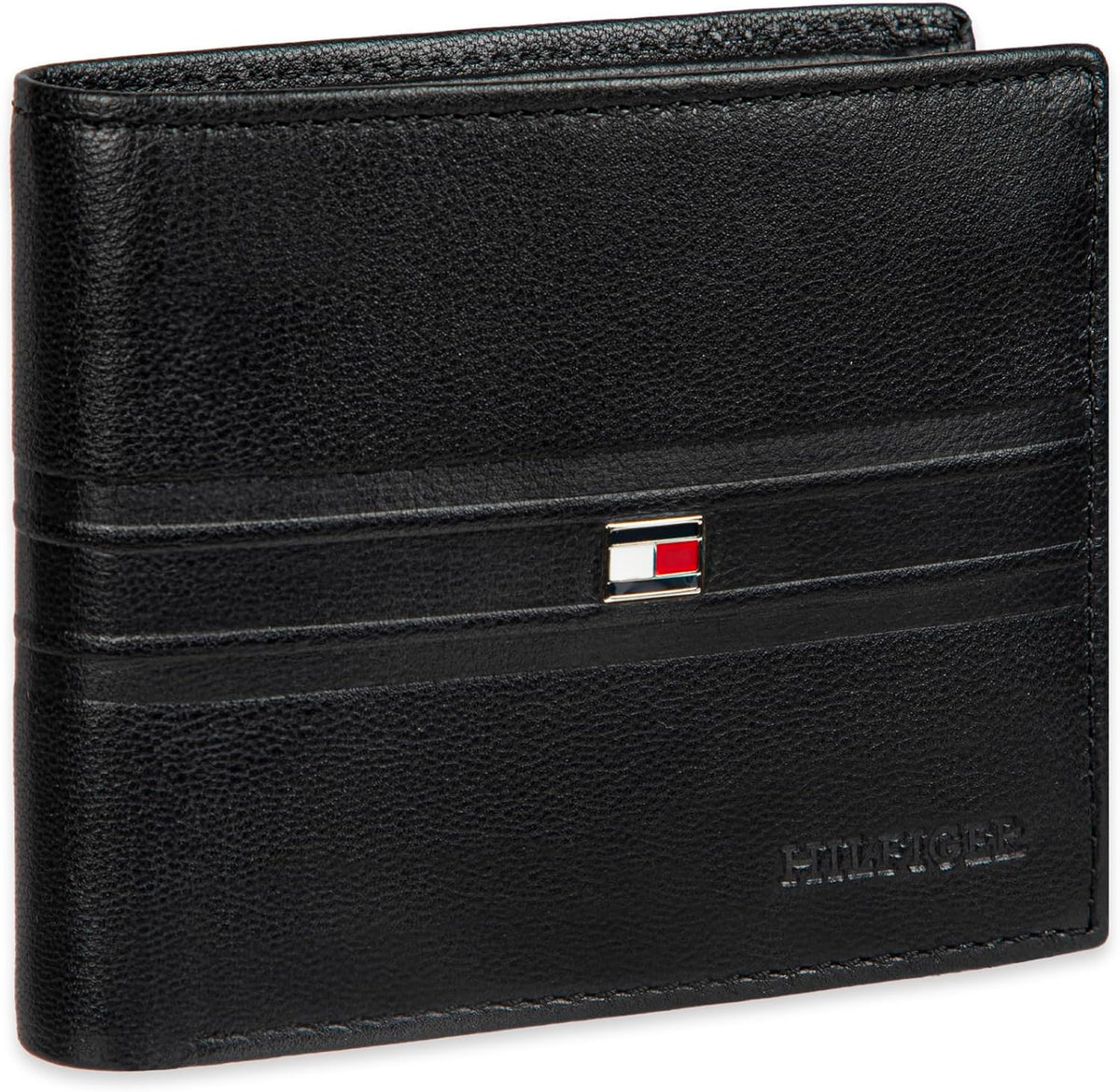 Tommy Hilfiger Cartera Passcase para hombre con ventana de identifi...