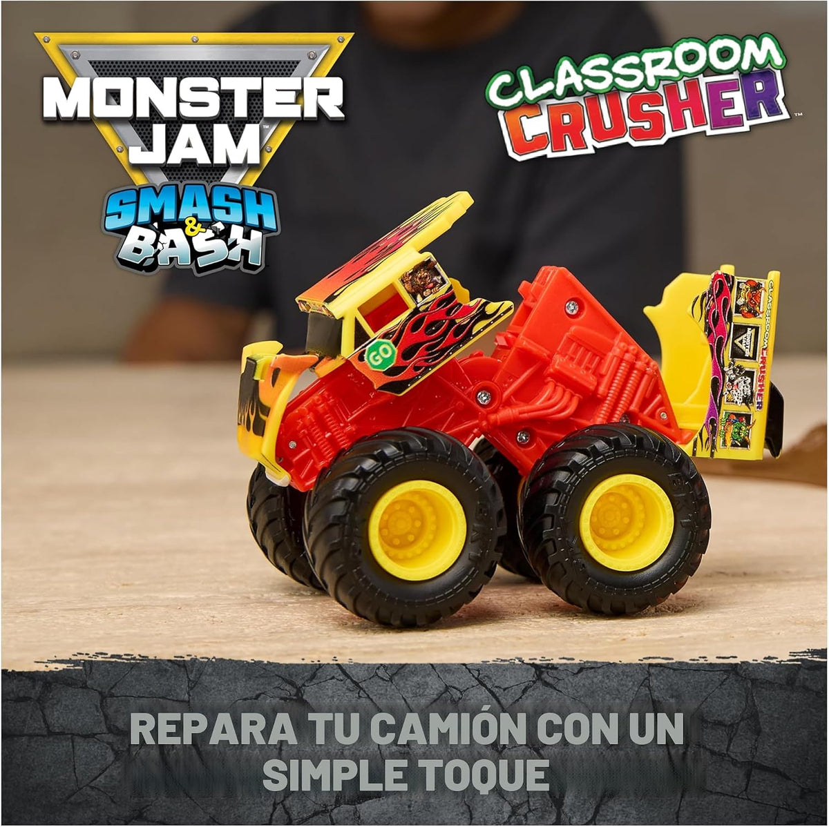 Juego de Monster Jam Smash & Bash Crash Course Monster Truck | Excl...
