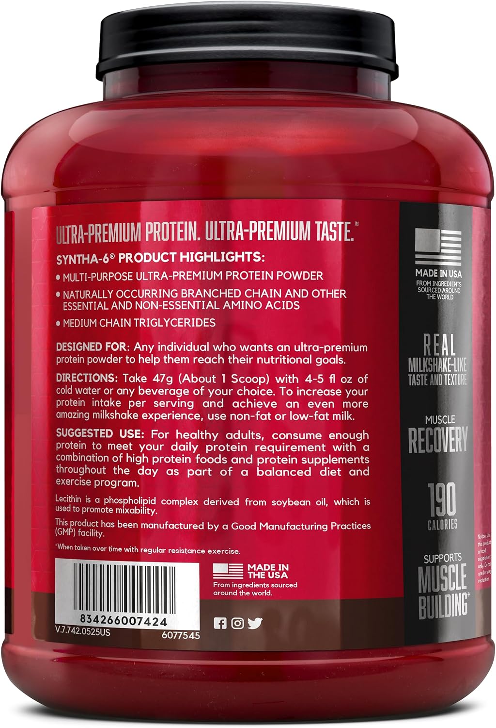 BSN SYNTHA-6 Proteína de suero de leche en polvo con caseína micela...