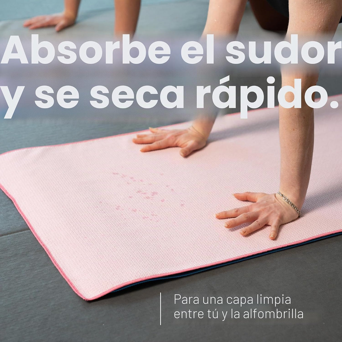 S&T INC. Aura - Toalla de microfibra para esterilla de yoga con...