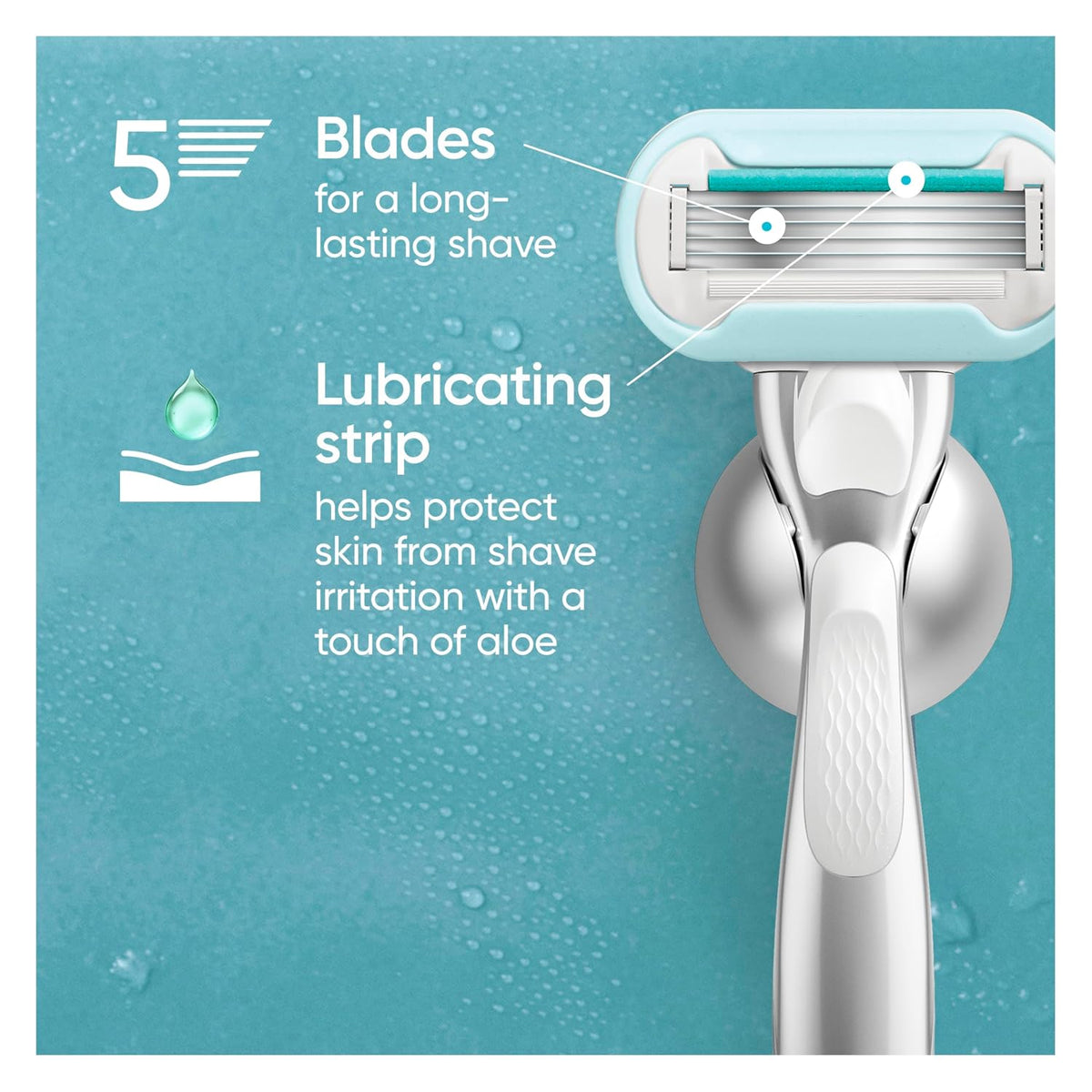 Gillette Venus Embrace Sensitive Repuesto de máquina de afeitar par...