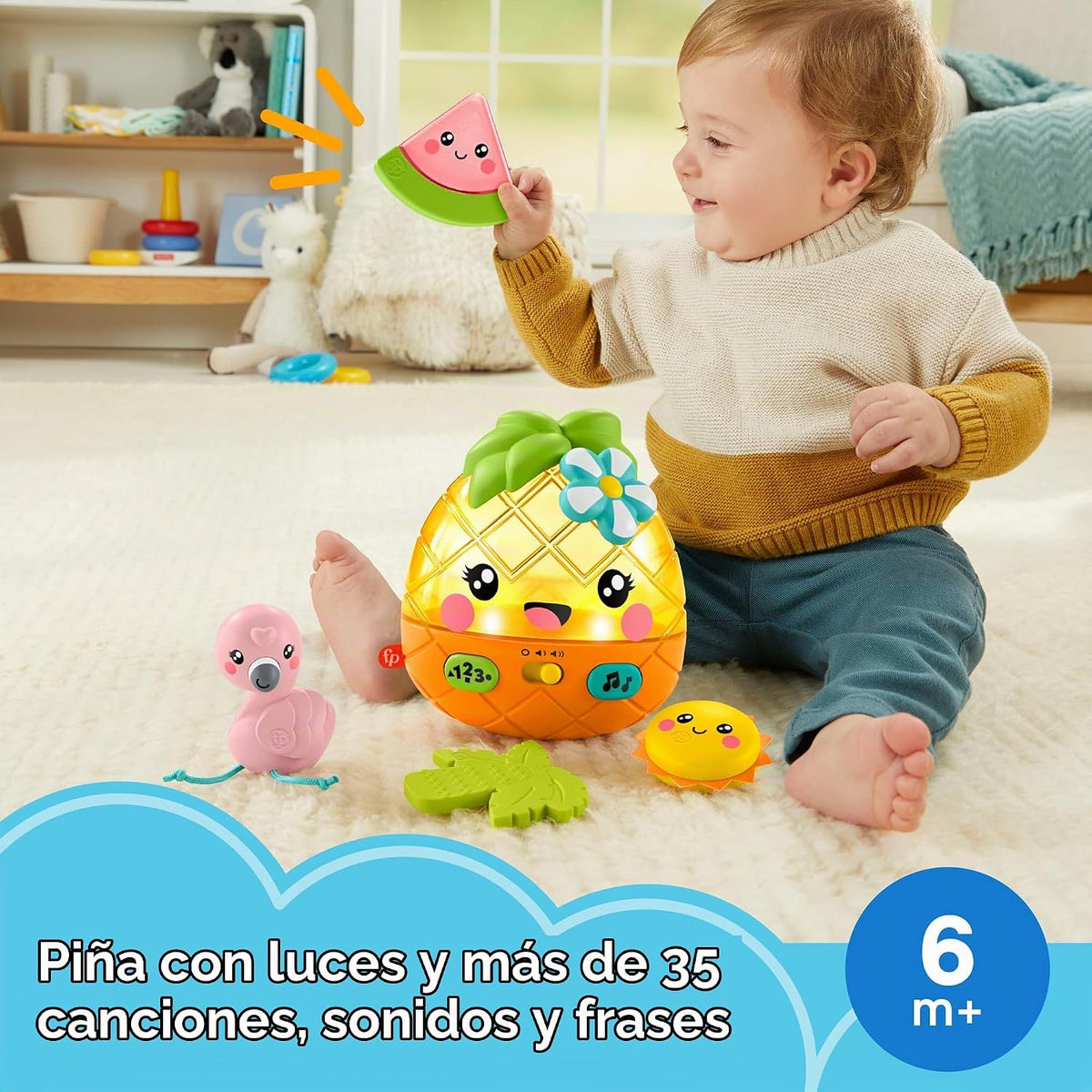 Fisher-Price Paradise Pals Magical Lights & Tunes Piña, juguete...
