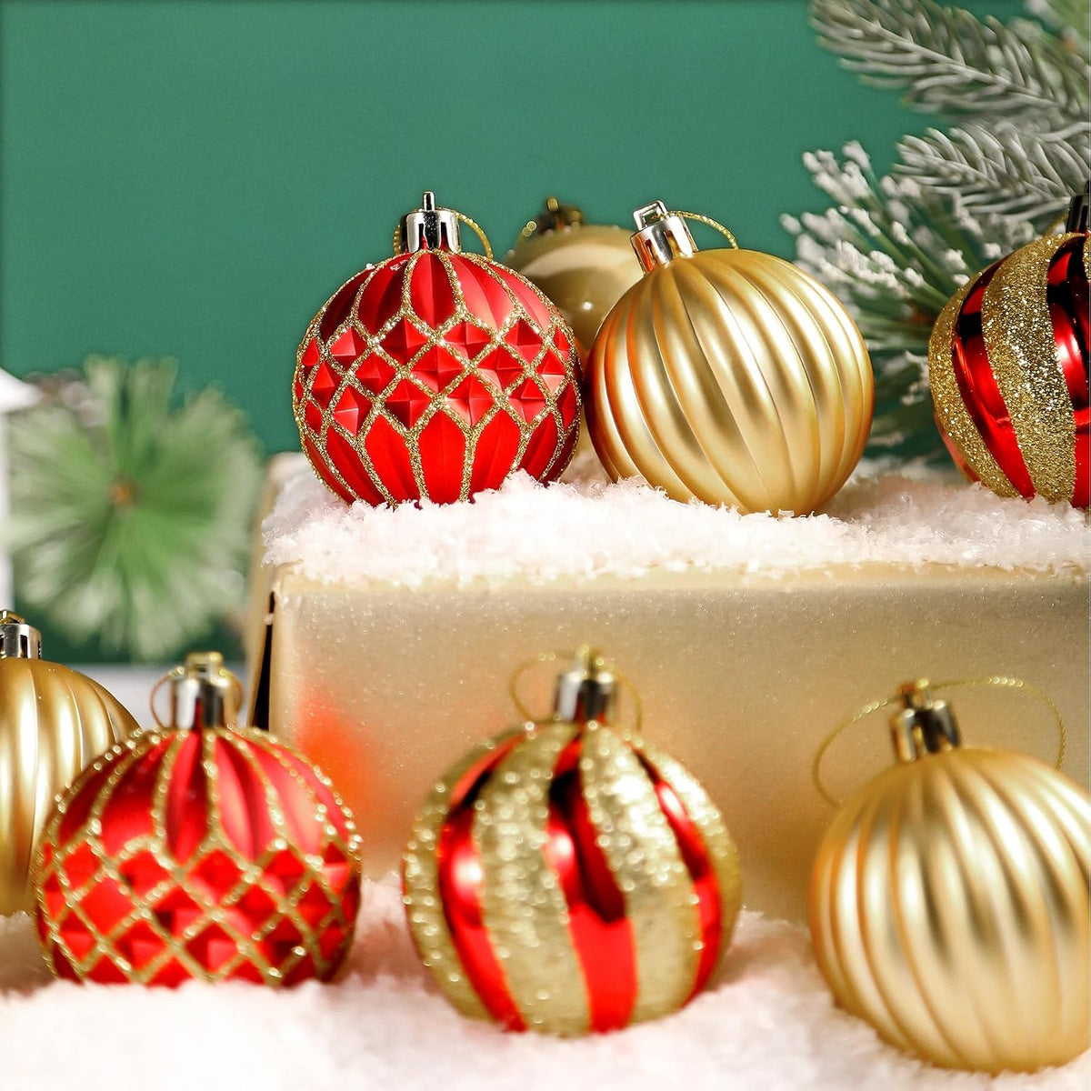 SHareconn 30 pzas bolas de árbol de Navidad de 2.36 pulgadas, bolas...