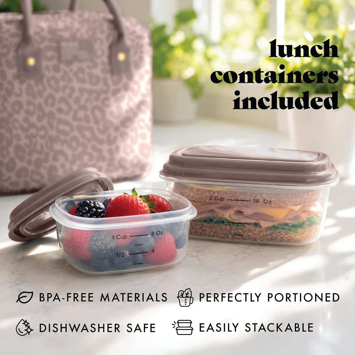 Fit & Fresh - Lonchera Bloomington para mujeres - Lonchera gran...