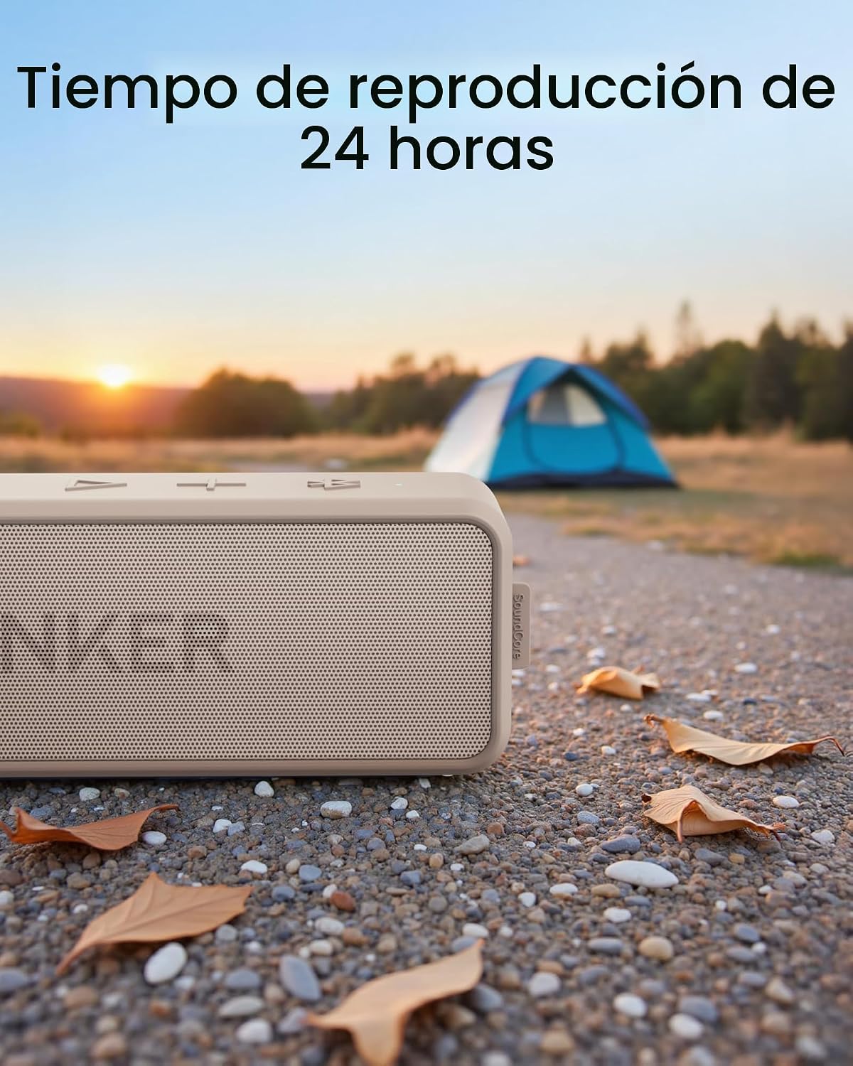 Anker Soundcore 2 Altavoz Bluetooth portátil, 24 horas de reproducc...
